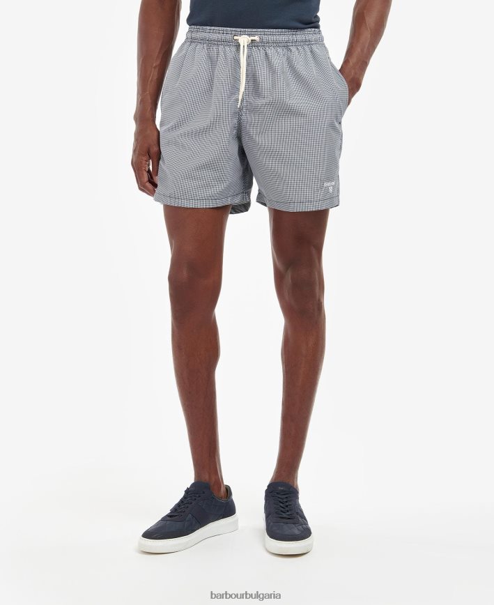 класическо червено бански шорти от гингам 4FN2BH1219 мъже Barbour облекло