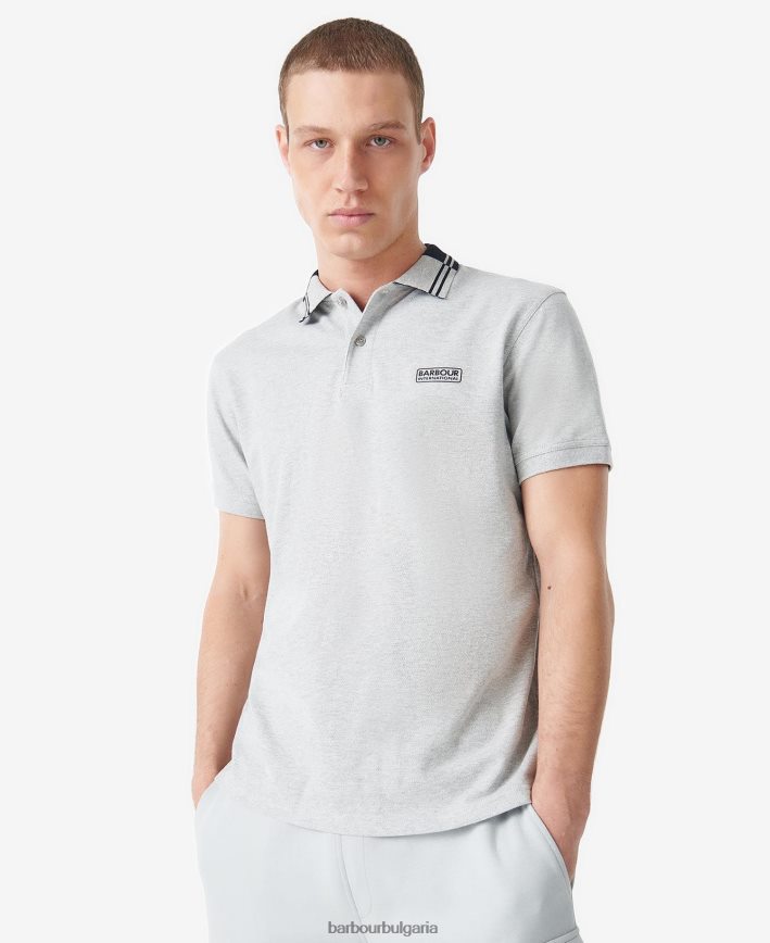 сив мергел зиги поло тениска 4FN2BH676 мъже Barbour облекло