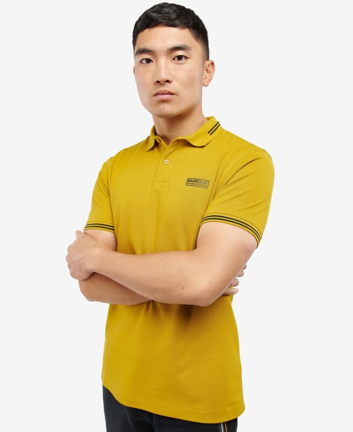 прахообразно синьо/бяло поло тениска с върхове 4FN2BH742 мъже Barbour облекло