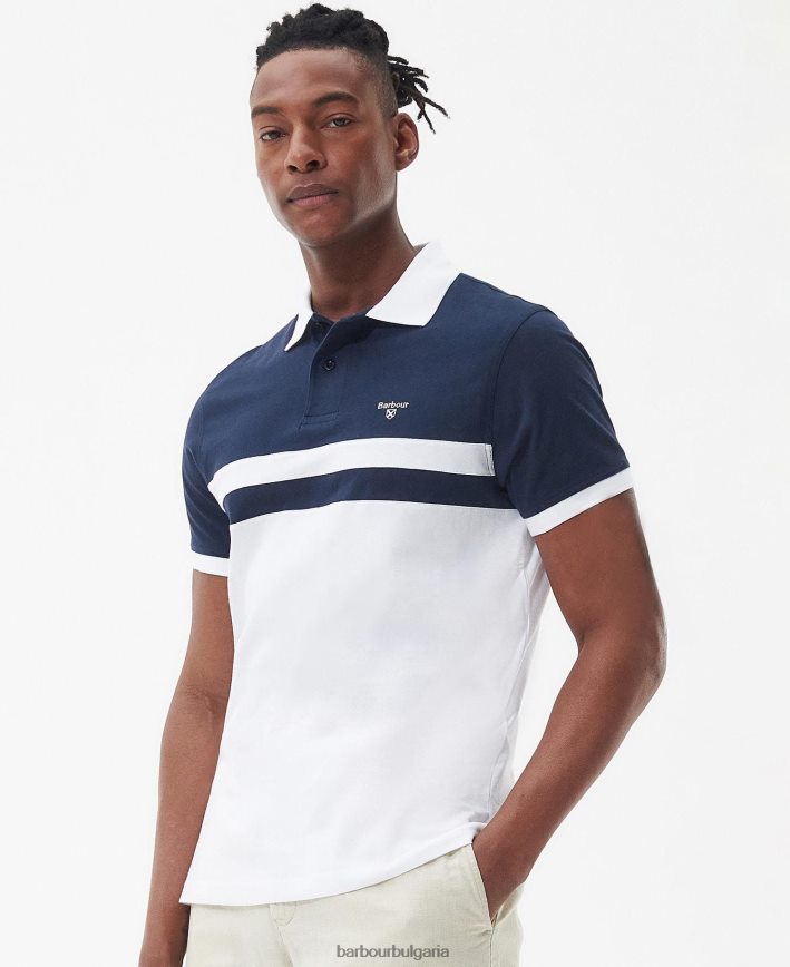 изгорена маслина поло тениска bonnington 4FN2BH540 мъже Barbour облекло