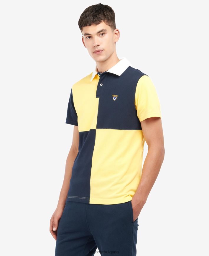 класически флот поло тениска clarendon с панели 4FN2BH637 мъже Barbour облекло