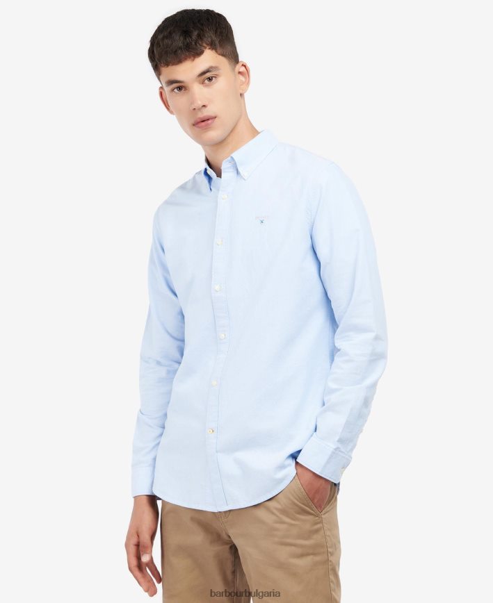 класическо розово оксфордска риза 4FN2BH290 мъже Barbour облекло