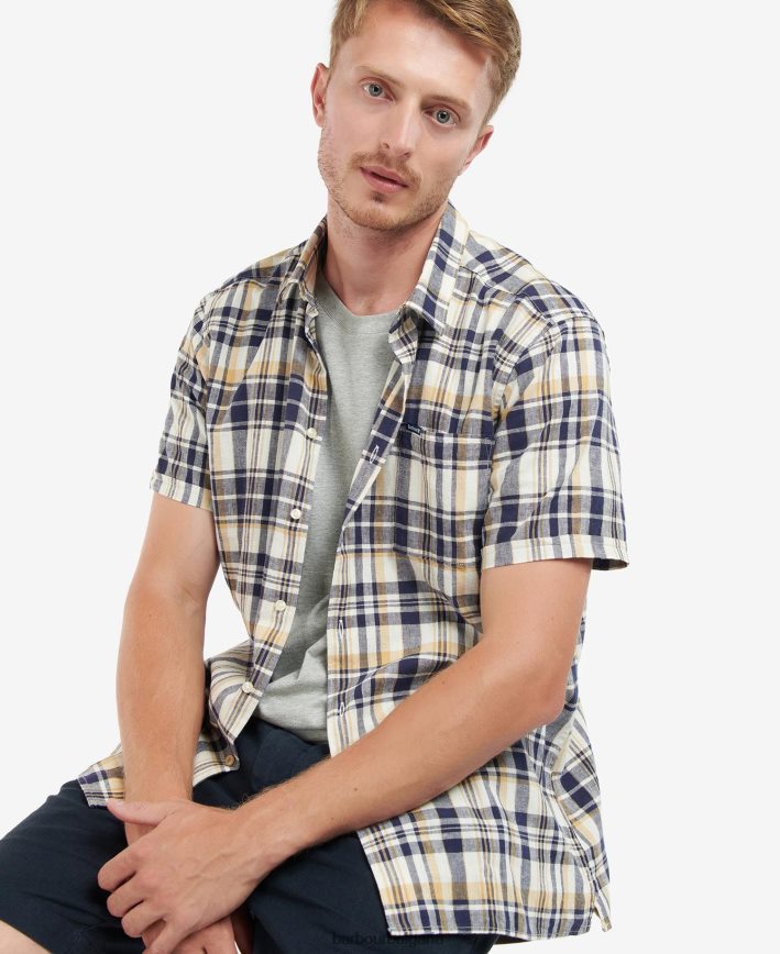 маслина лятна риза с къс ръкав bodmin 4FN2BH421 мъже Barbour облекло