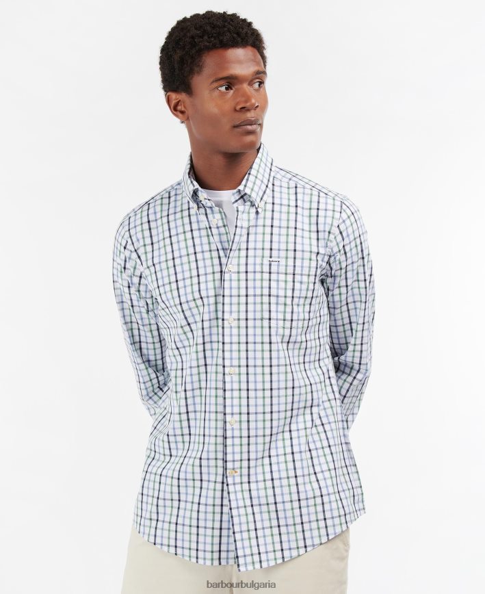 червен риза eldon по поръчка 4FN2BH426 мъже Barbour облекло