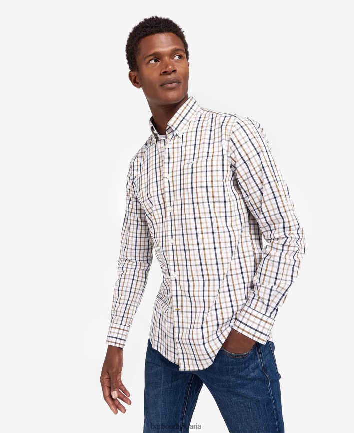 червен риза eldon по поръчка 4FN2BH467 мъже Barbour облекло