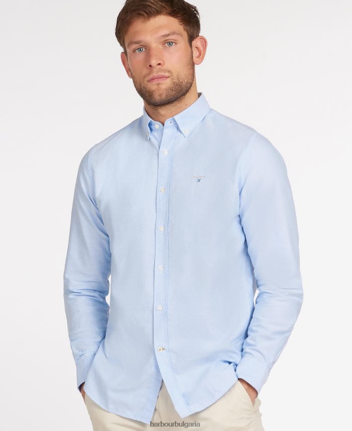 зелено риза тип oxford 3 4FN2BH364 мъже Barbour облекло
