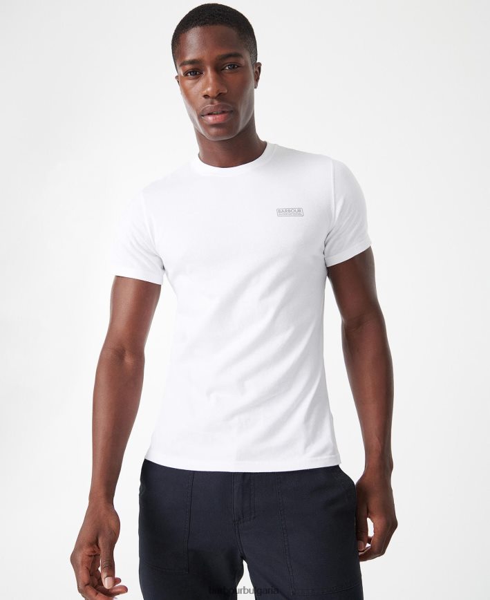 наситено оранжево международна тениска с малко лого 4FN2BH799 мъже Barbour облекло