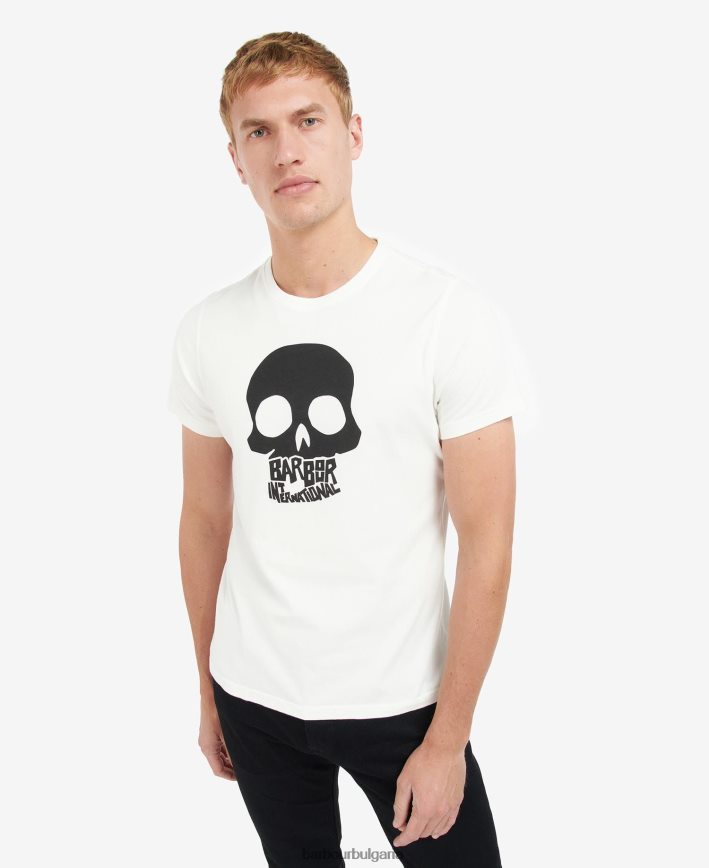 състезателно зелено изгодна тениска с графичен принт 4FN2BH868 мъже Barbour облекло