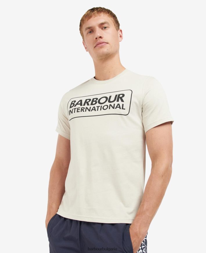 класическо черно основна тениска с голямо лого 4FN2BH930 мъже Barbour облекло