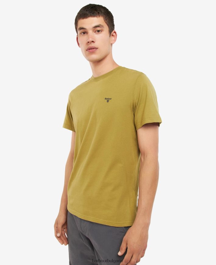 северно зелено основна спортна тениска 4FN2BH972 мъже Barbour облекло