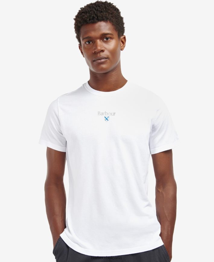 класически флот тениска с лого на Stockton 4FN2BH829 мъже Barbour облекло