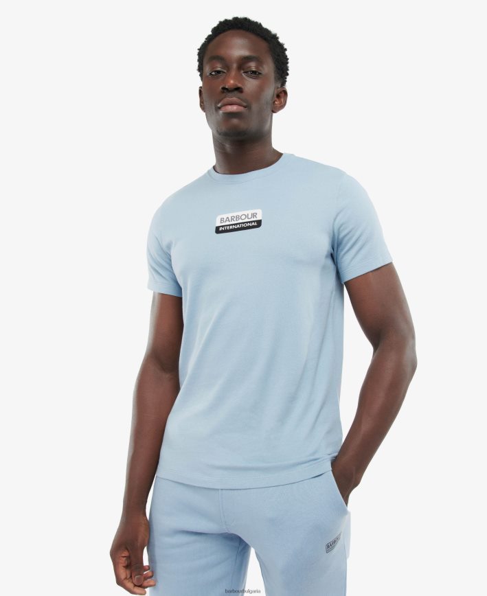 прахово синьо тениска bennet 4FN2BH907 мъже Barbour облекло