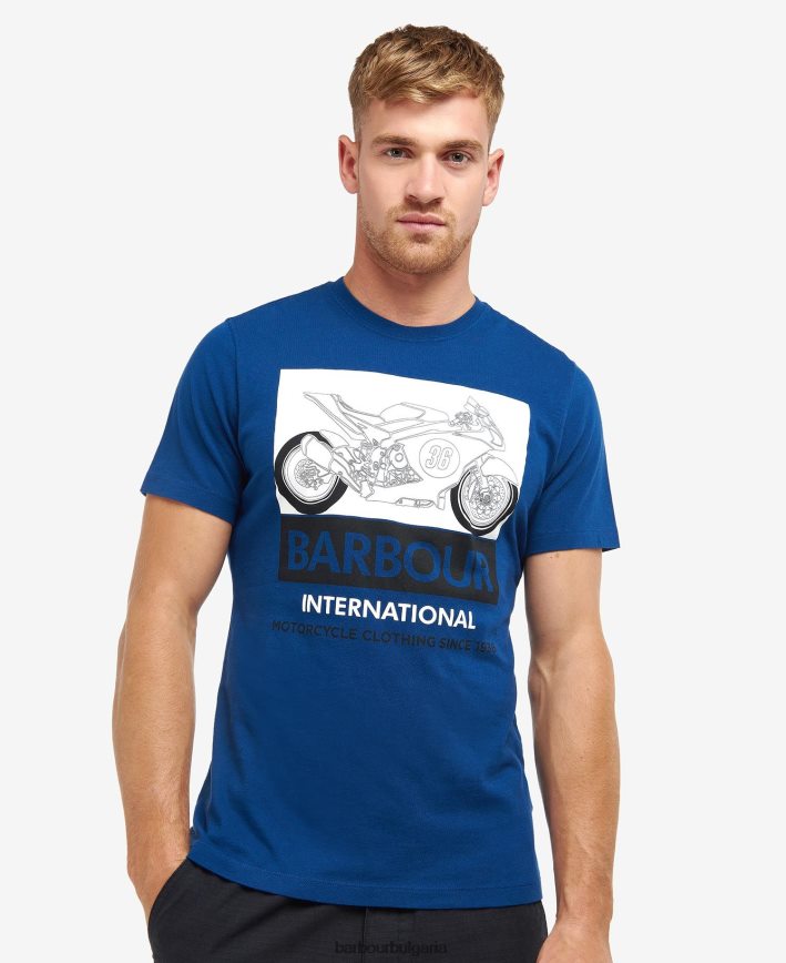 шепот бял тениска whitburn 4FN2BH940 мъже Barbour облекло