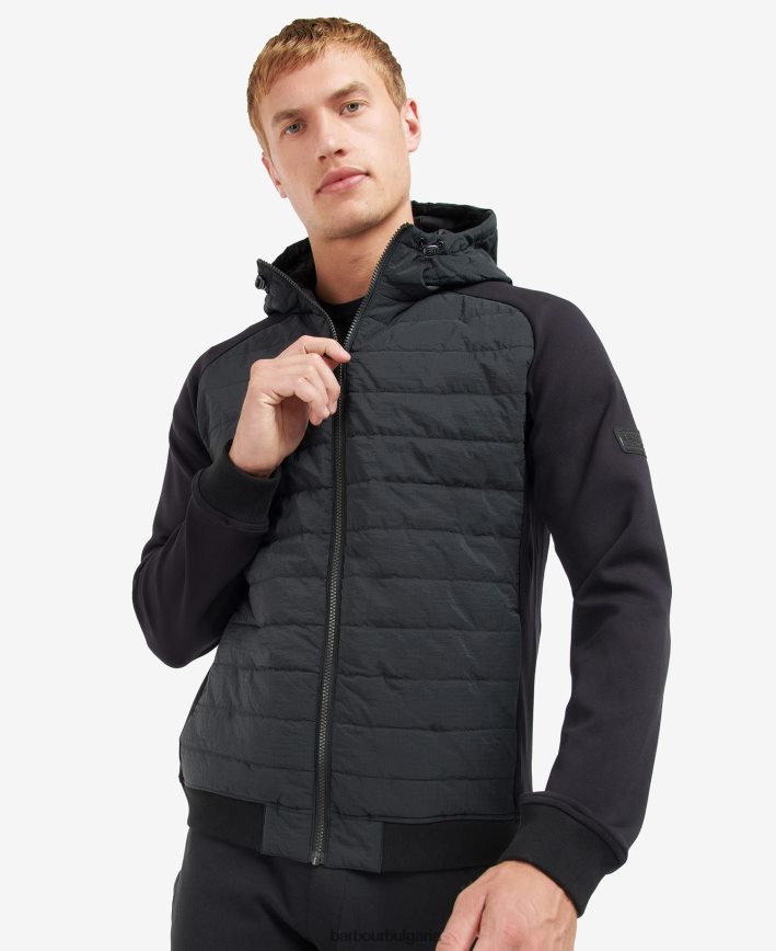 тъмна гъба ватиран суичър от bromley 4FN2BH137 мъже Barbour облекло