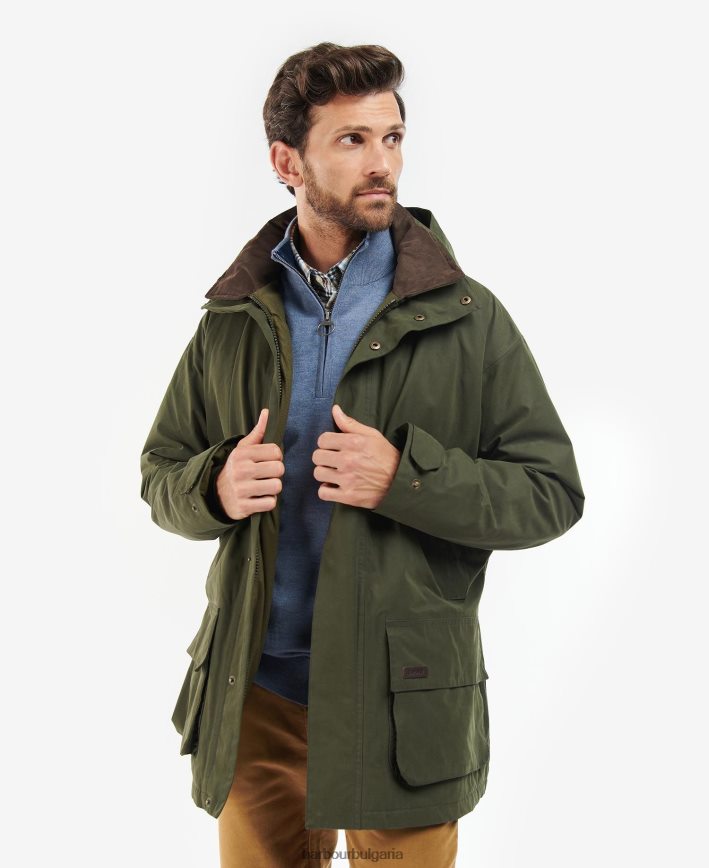 маслина яке beaconsfield 4FN2BH187 мъже Barbour облекло