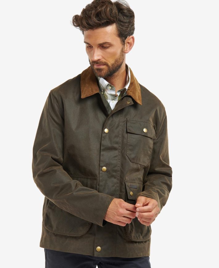 морски/речен тартан от бреза мелдън восъчно яке 4FN2BH66 мъже Barbour облекло