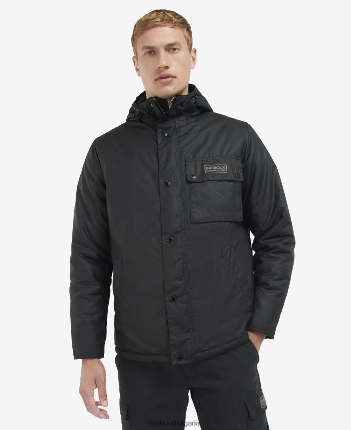 класическо черно восъчно яке westbourne 4FN2BH55 мъже Barbour облекло