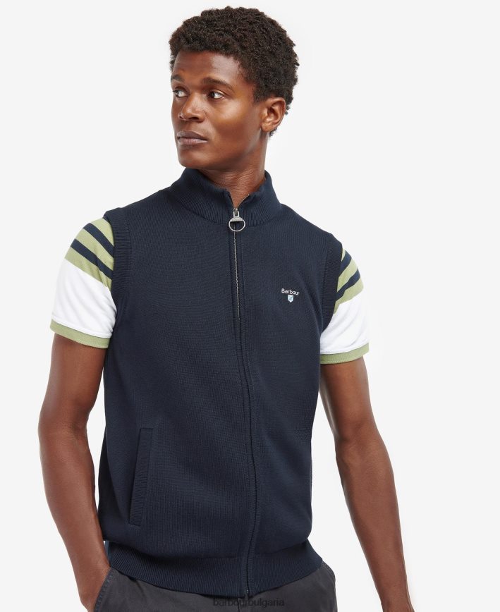 класически флот плетена жилетка Dawdon 4FN2BH282 мъже Barbour облекло
