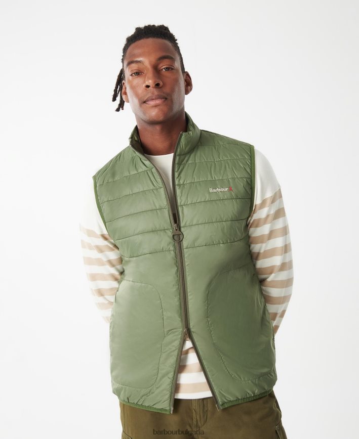 оливин shoreline gilet 4FN2BH250 мъже Barbour облекло