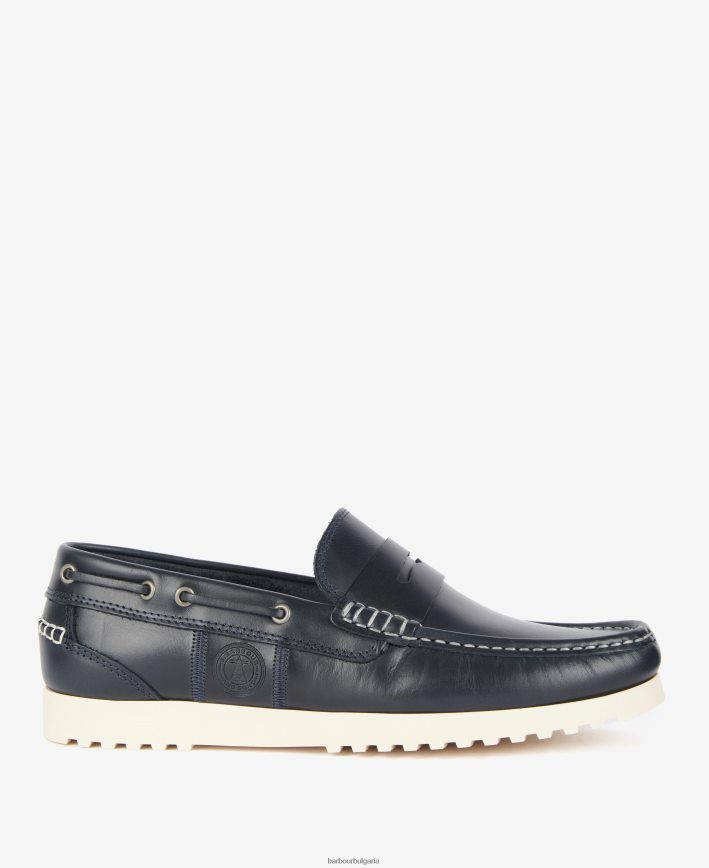 шоколад обувки за фарватерна лодка 4FN2BH1343 мъже Barbour обувки