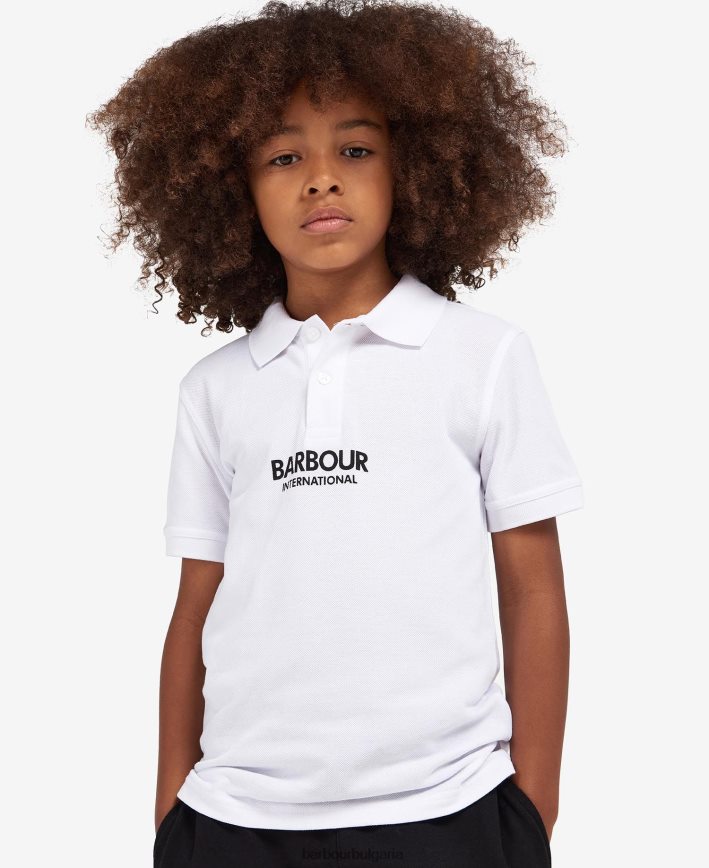 пикантен портокал формула поло тениска 4FN2BH2533 момчета Barbour облекло