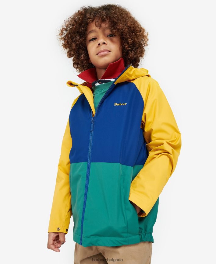 охра устойчиво на душ яке cromar 4FN2BH2499 момчета Barbour облекло