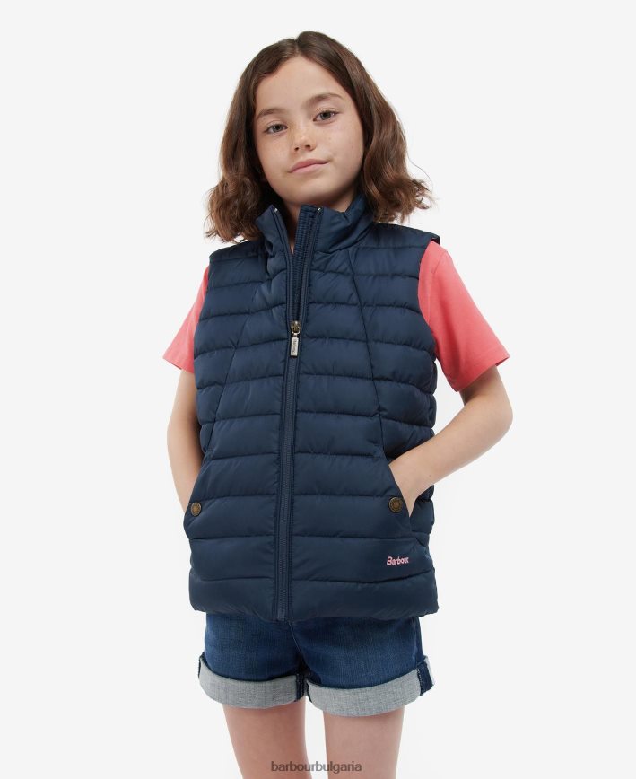 navy/navy multi dog yara gilet 4FN2BH2552 момичета Barbour облекло